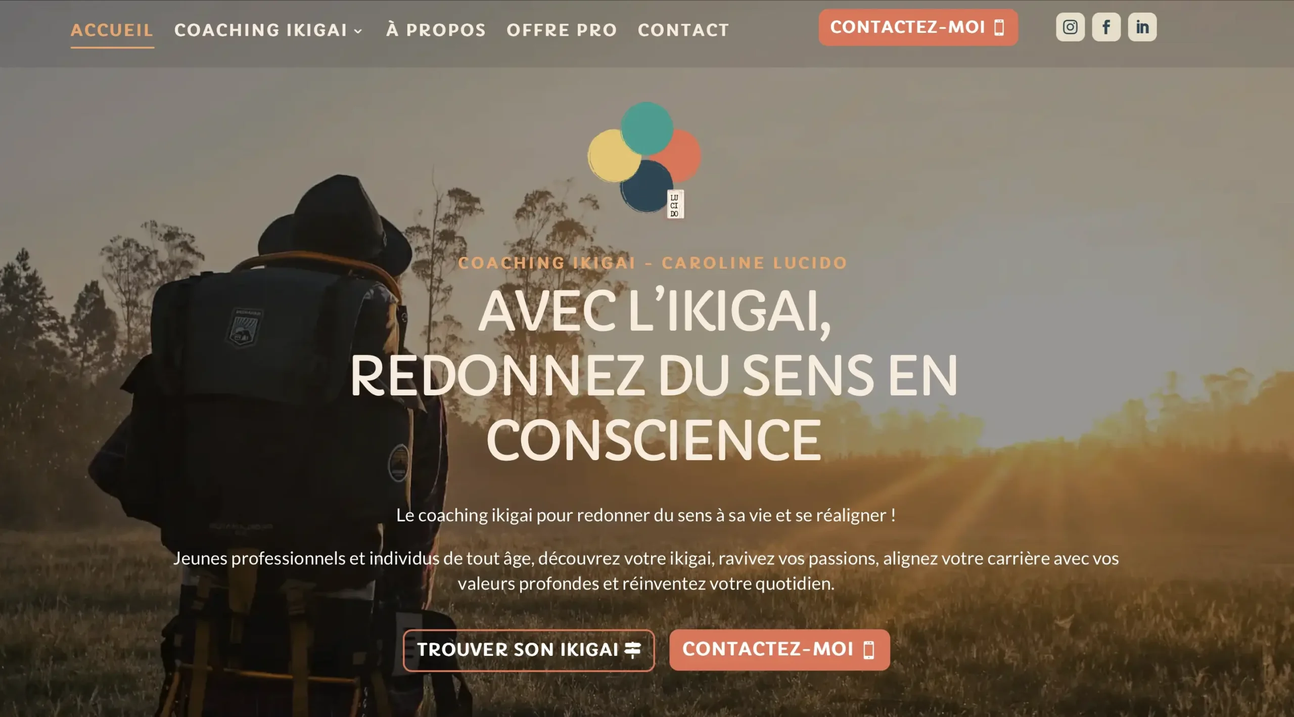 Page Accueil - Caroline Lucido